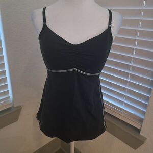 LuluLemon Chic Black Ruched Camisole